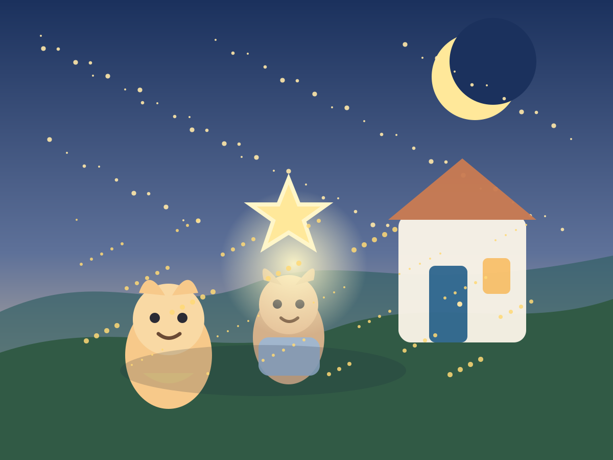 Illustrazione per Aurora, Nando e la coperta delle stelle tranquille
